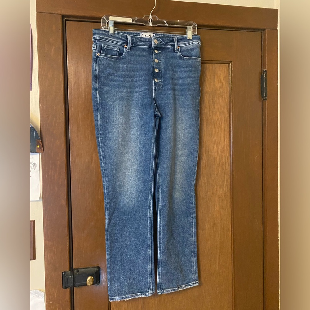 Paige Cindy button fly cropped jeans